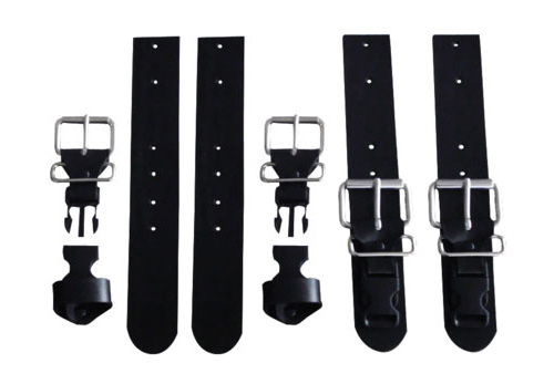 Quick-Release Saddlebag Buckle, Straps & Keeper Combo Kit